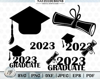 Graduation Cap svg. Class of 2023 svg. Graduation svg. Senior 2023 svg. Class of 2023. Graduation Cap. (eps, svg, pdf, png, dxf, jpeg)