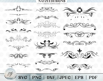 Border svg, Frame svg, Ornate svg, Ornament svg, Border Flourish svg Bundle (eps, svg, pdf, png, dxf, jpeg)