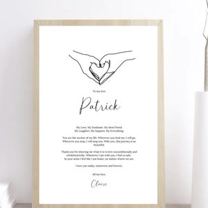 DIGITAL PRINT | Personalised Poem | Love Poem | Anniversary Gift | Valentine's Day Gift | Personalised Print | Custom Print | Love Print