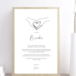DIGITAL PRINT | Personalised Poem | Love Poem | Anniversary Gift | Valentine's Day Gift | Personalised Print | Custom Print | Love Print