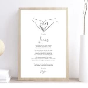 DIGITAL PRINT | Personalised Poem | Love Poem | Anniversary Gift | Valentine's Day Gift | Personalised Print | Custom Print | Love Print