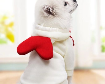 Best Valentine's Day Dog costume Dog Cat Halloween Costume Funny Cute Doggie Clothes for Holidays Small Dog Cat Sweater Hoodie Gift for Dogs