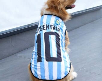 Dog and Cat Basketball Soccer Jersey Summer Dog Shirt Cat Tshirt Breathable Dog Clothes Sport Clothes for Dogs and Cats Cute Outfit