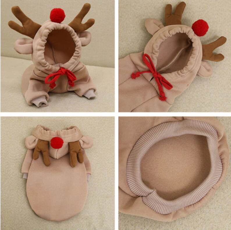 Funny Sweater for Dogs and Cats Frog Hoodie Reindeer Costume Etsy