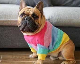 Dog Sweater Shirt for Frenchie T Shirt for Cute Doggie Model Clothes Best Dog Gift for Dog Lover Dog Mom Dog Dad Small Medium Dog Clothing