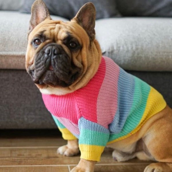Dog Sweater Shirt for Frenchie T Shirt for Cute Doggie Model Clothes Best Dog Gift for Dog Lover Dog Mom Dog Dad Small Medium Dog Clothing