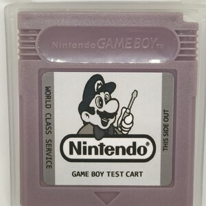 Custom Made Of Nintendo Game Boy Test Cartridge Gameboy World Class Service Cart