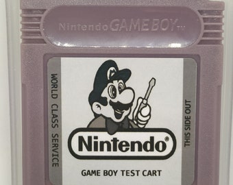 Custom Made Of Nintendo Game Boy Test Cartridge Gameboy World Class Service Cart