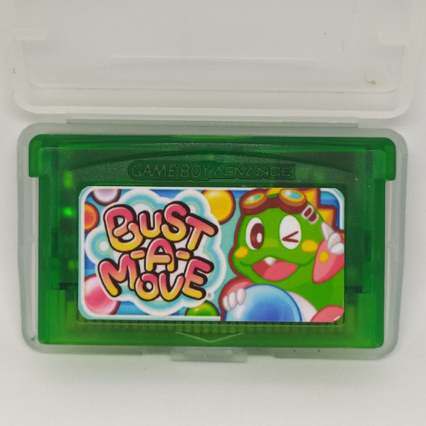 Raro inedito Fan Port Bust A Move (Puzzle Bobble) per Nintendo Gameboy Advance Game Boy Gba o Ds
