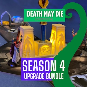 Cthulhu Death May Die Season 4 Upgrade Bundle, Deluxe 3D Board Game Upgrades, Ultimate Enhancements for Season 4 Episodes
