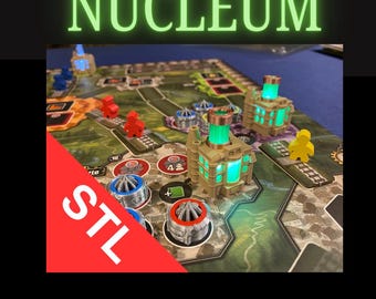 Nucleum STL DO POBRANIA - Ulepszenia elektrowni i turbin do gry planszowej Nucleum
