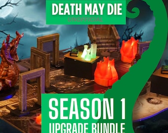 Cthulhu Death May Die Season 1 Upgrade Bundle, Deluxe Upgrades, Ultimate Enhancements for Death May Die Episodes, Gift for Gamer