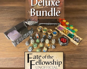 Paquete Deluxe: mejoras 3D no oficiales para el juego de mesa Fate of the Fellowship.