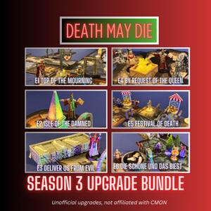 Cthulhu Death May Die Staffel 3 Upgrade Bundle, Fear of the Unbekannte, Deluxe Brettspiel Upgrades, ultimative Erweiterungen für Staffel 3 Folgen