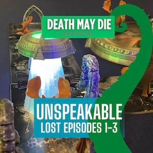 Cthulhu Death May Die Unspeakable Box, Lost Episodes 1-3, Deluxe 3D Board Game Upgrades, Ultimate Enhancements for Death May Die