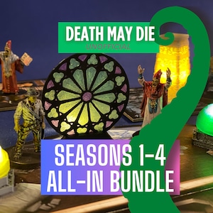 Cthulhu Death May Die All-in Deluxe Upgrade Bundle, Deluxe Board Game Upgrades, Ultimate Enhancements for Seasons 1 through 4