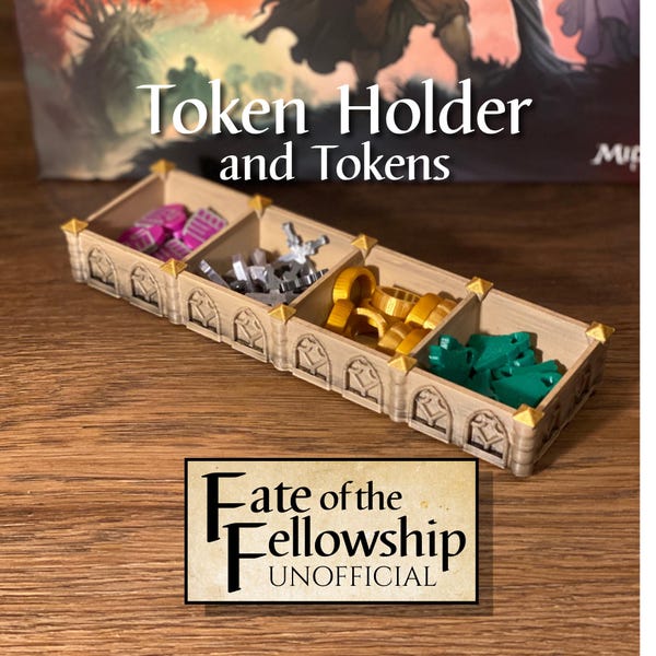 Token Holder and 3D Token Upgrades  - Deluxe Unofficial 3D Upgrades for the Fate of the Fellowship Board Game