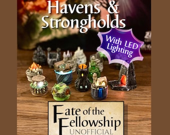 Havens and Strongholds - Deluxe Unofficial 3D Upgrades for the Fate of the Fellowship Board Game