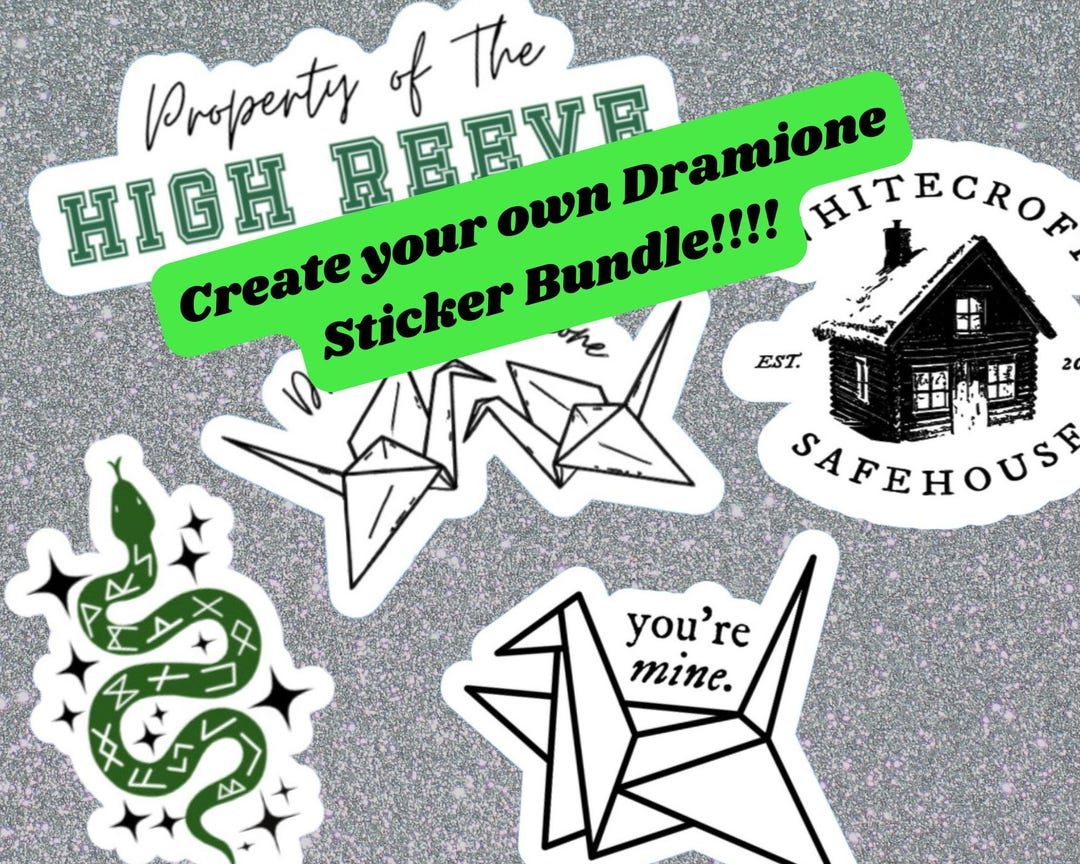 Fanfic Stickers Create Your Own Manacled Sticker Bundle, Dramione Sticker, Dramione ...