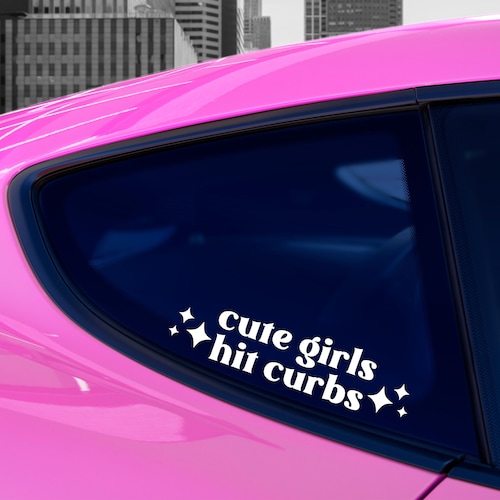 Hot Girls Can't Drive Car Decalbad Driver Car Decalbad Etsy
