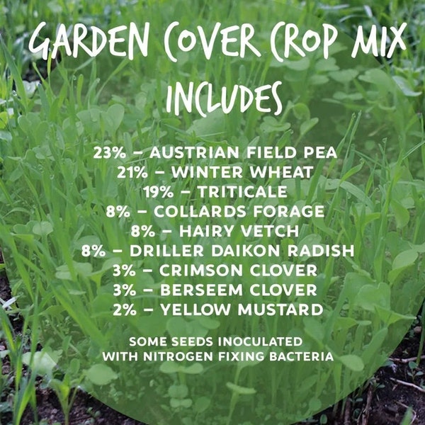 Garden Cover Crop Seeds Mix, Non-GMO