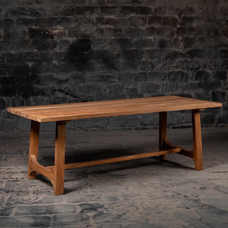 Handmade Reclaimed Wood Dining Table: Vintage Farmhouse Kitchen Table ...