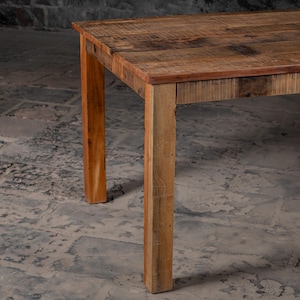 Reclaimed Wood Dining Table: Rustic Farmhouse Kitchen Table - Etsy