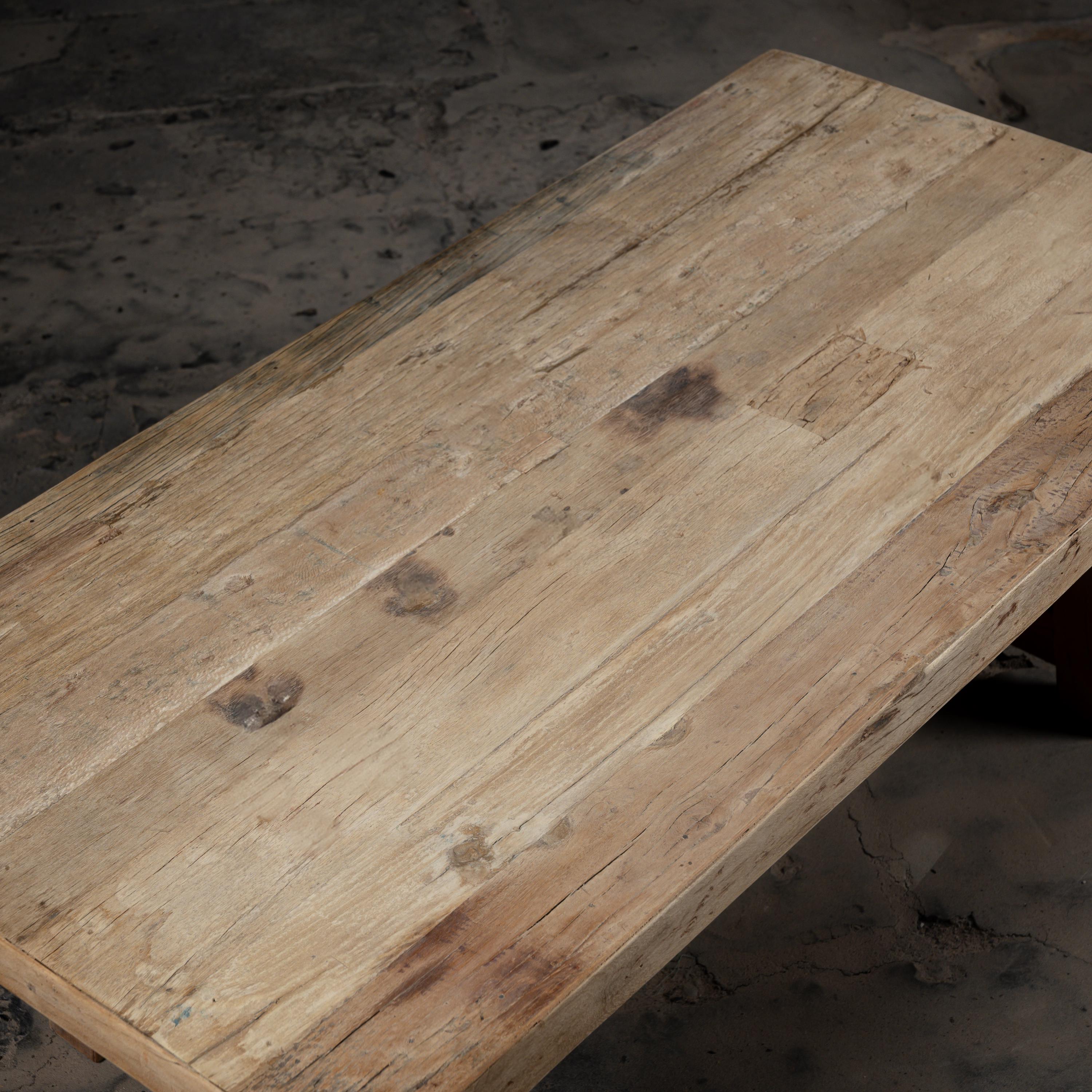 Reclaimed Wood Coffee Table: Rustic Farmhouse Sofa Table - Etsy