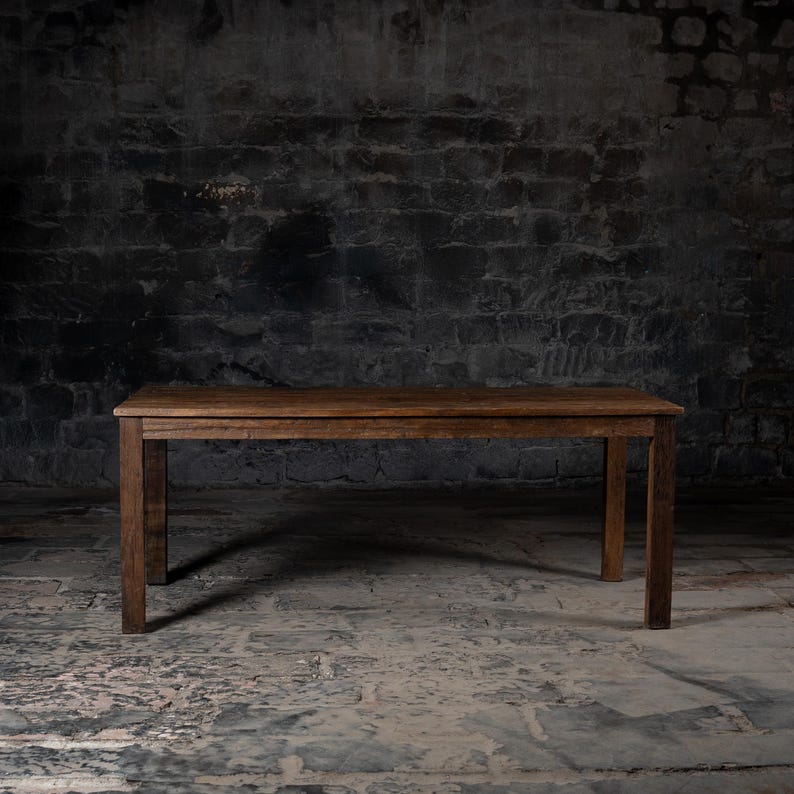 Handcrafted Reclaimed Wood Dining Table: Rustic Farmhouse Kitchen Table ...