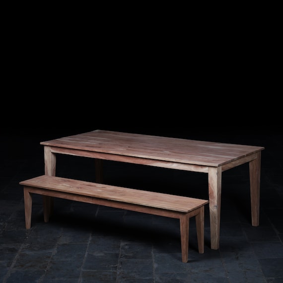 Neem wood cheap dining table