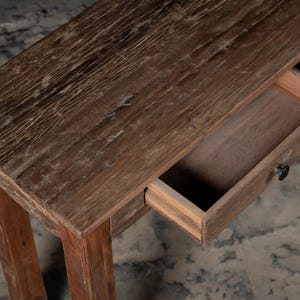Vintage Reclaimed Wood Console Table: Rustic Farmhouse Entryway Table ...