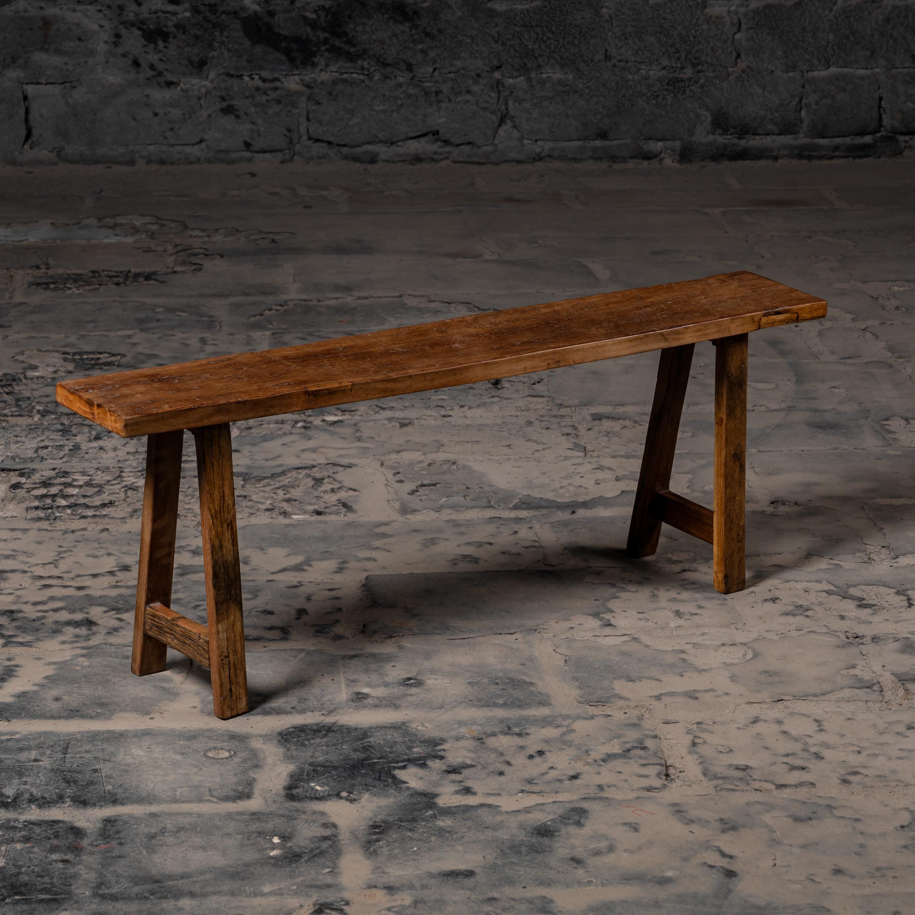Rustic wood bench - Etsy 日本