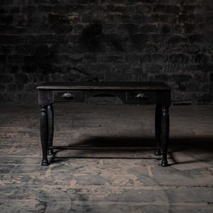Reclaimed Wood Writing Desk: Vintage Style Small Office Table