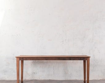 Barnwood Breeze Dining table | Kitchen Dining table | Vintage Farmhouse table  | Carved Legs | Customizable | Reclaimed wood | Tapper Legs