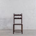 Tarang Dining Chair | Scallop Design Chair | Rustic Finish | Reclaimed Wooden chairs | Solid wood