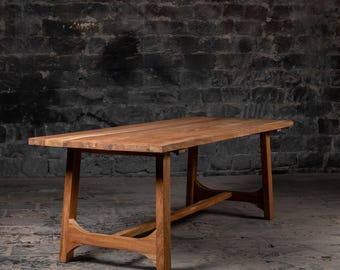 Vintage Reclaimed wood Dining table. Kitchen and dining table Handmade Farmhouse Dining Table Old wood dining Vintage style Multiple finish.