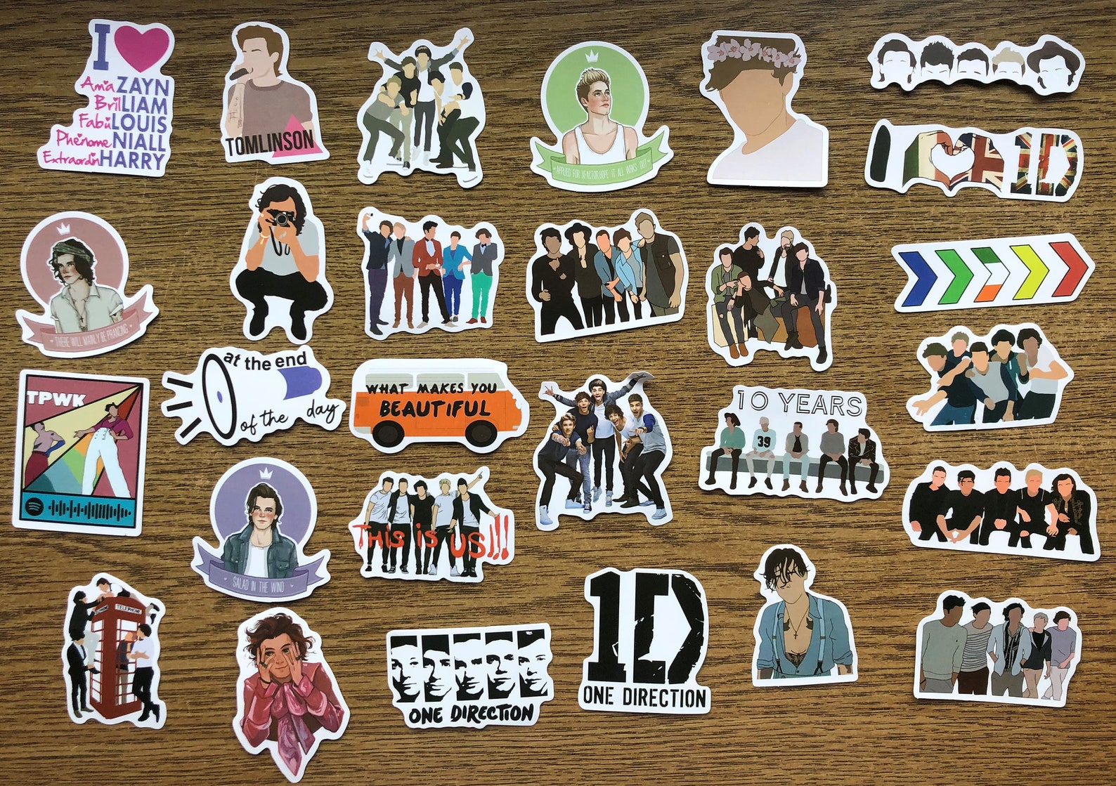 One Direction Stickers 1D Stickers Boys Band Stickers Group Etsy Sweden