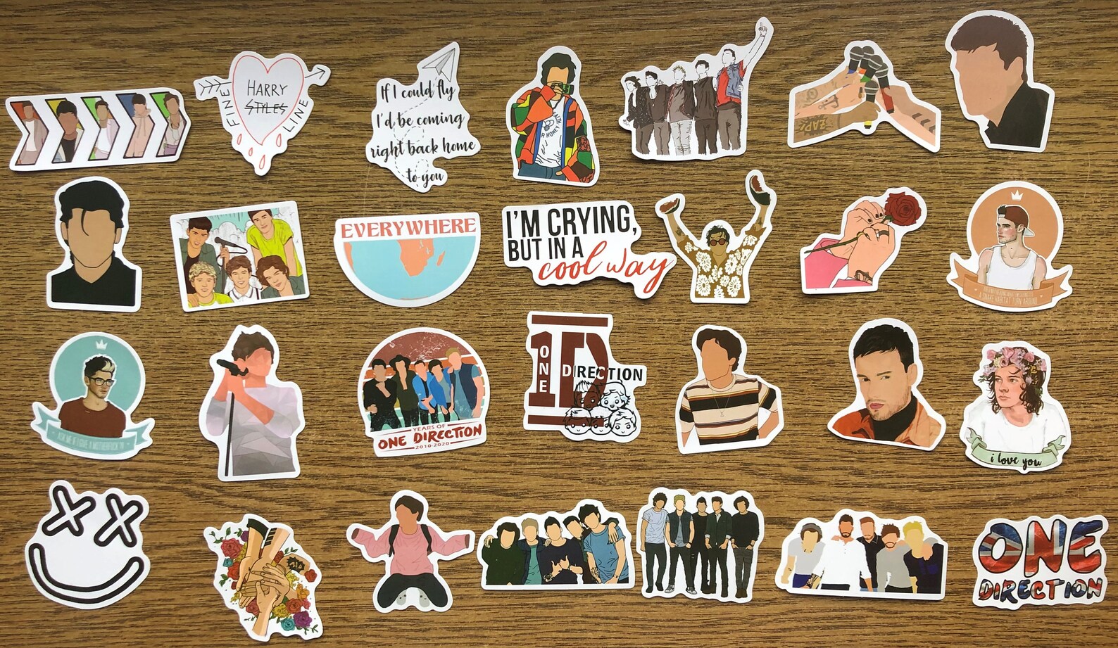 One Direction Stickers 1D Stickers Boys Band Stickers Group - Etsy Sweden
