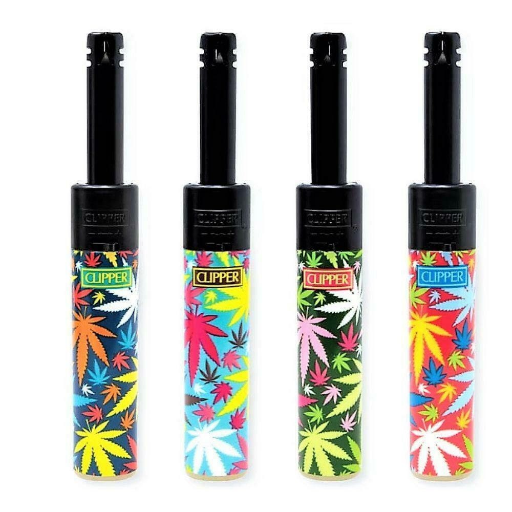 Clipper Mini Tube Lighter Leaves Design 24 Lighters Full Box Etsy