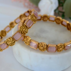Non Openable Kada/Traditional Bangles/Non Openable Kadas/Matte Gold Bangle/South Bangle/Indian Bangle/One Gram Gold Bangle/ Kemp Bangle
