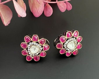 Ahmedabadi Kundan studs