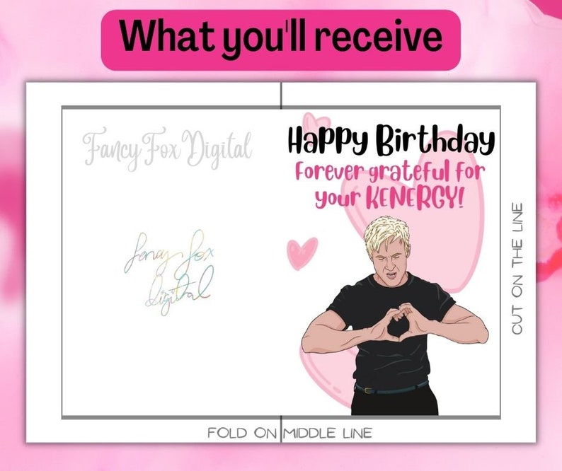 Printable Birthday Cards Ryan Gosling Card Ken Printable - Etsy