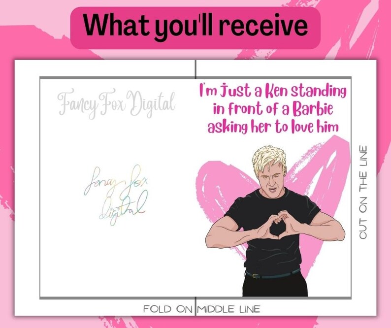 Printable Barbie Movie Birthday Cards Ryan Gosling Ken Card Etsy UK Printable Barbie Movie Birthday Cards Ryan Gosling Ken Card Etsy UK