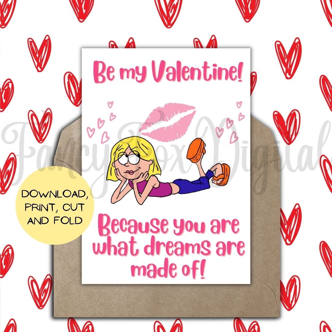 Printable Lizzie Mcguire Valentines Card Cartoon Lizzie - Etsy