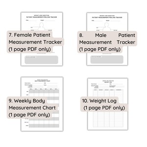 Weight Loss Injections Forms Bundle Semaglutide Templates Fat Loss ...
