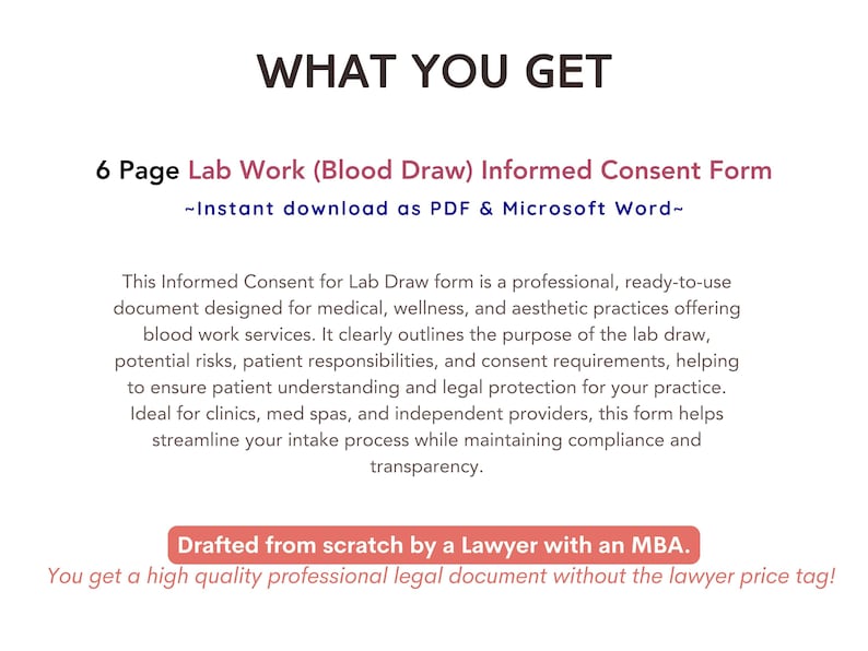 Blood Draw Form.pdf Lab Draw Consent Form Blood Work Informed Consent Template Blood Draw ...