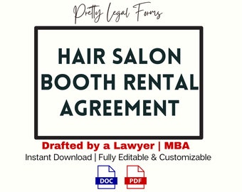 Salonbooth Mietvertrag Vorlage Friseursalonboot Mietvertrag Salonstuhl Mietfriseur 1099 Vereinbarung
