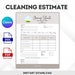 Cleaning Estimate Canva Template Cleaning Service Proposal Form Cleaning Estimate Canva Template Cleaning Service Proposal Form