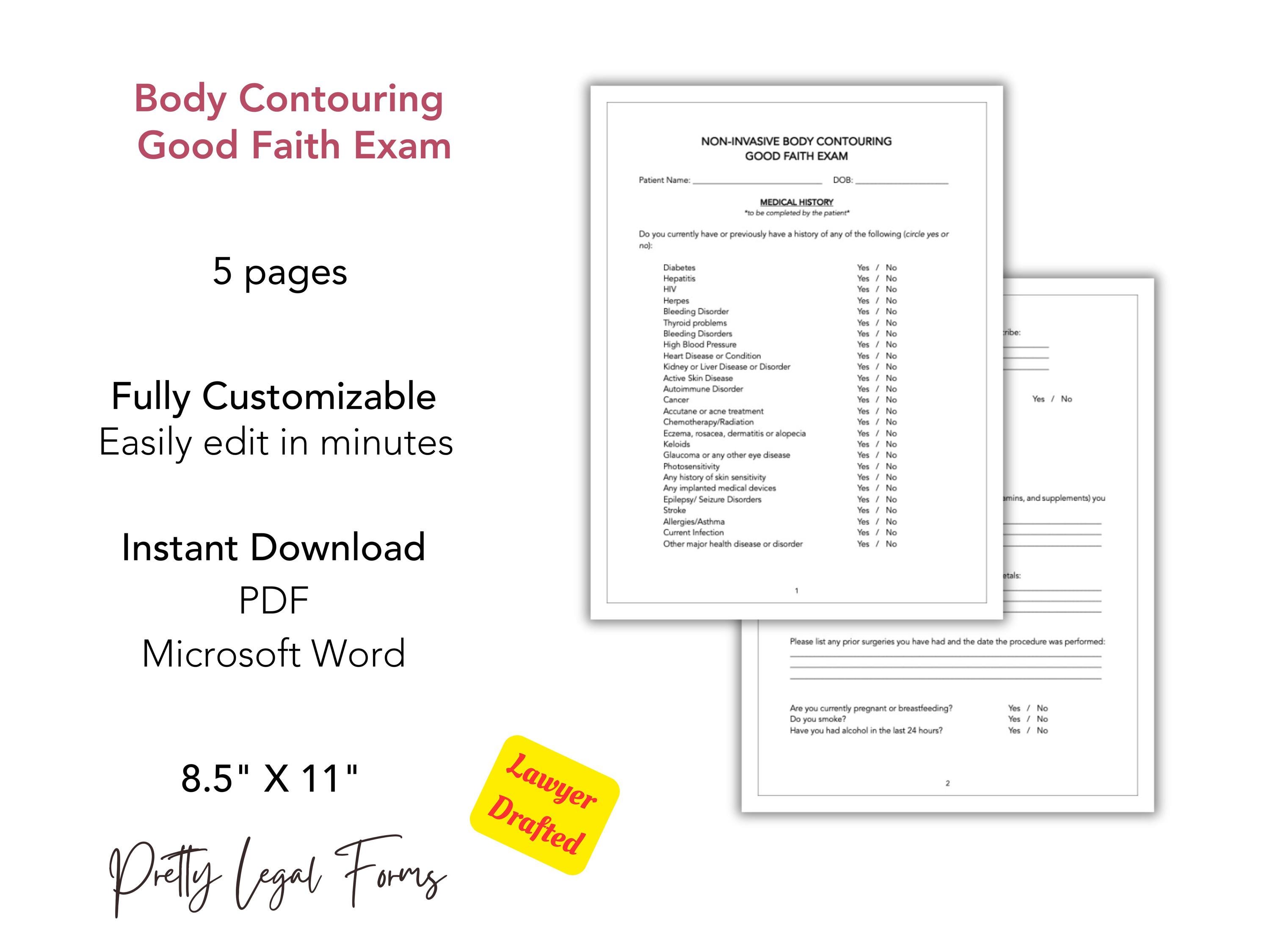 Image 6 for Good Faith Exam Template