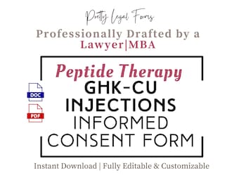 Editable Ghk-cu Peptide & Topical Estriol Forms: Medspa Templates (canva  Edit, Digital Download) - Etsy